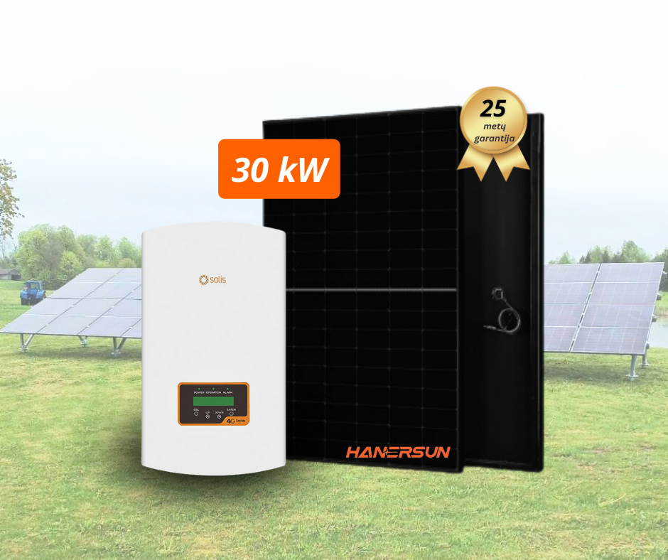 Antžeminė saulės elektrinė 30 kW